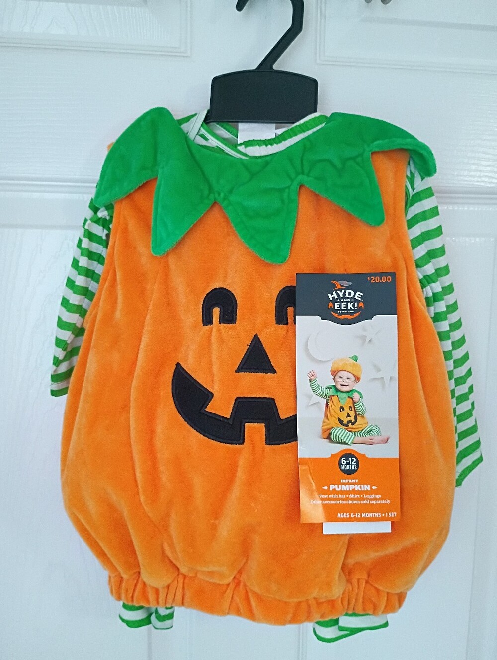 BNWT🎁 Hyde & Eek Pumpkin Costume Size 6-12 Months